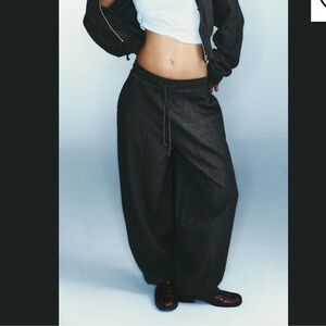 Zara ribbed balloon pants